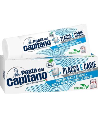 Buy 4x Pasta del Capitano Toothpaste for Plaque & Caries - 100ml with Free Beni Culinari Keychain | International Shipping - Buy Online on GoSupps.com