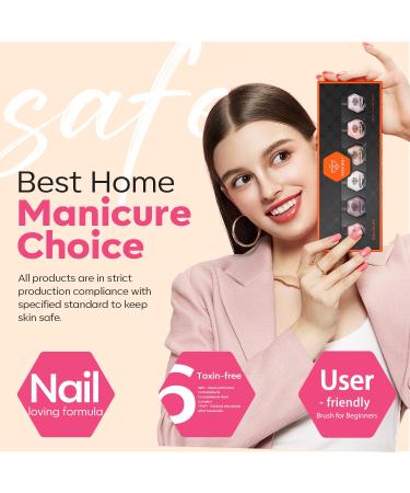 Modelones Nail Polish Set - 6 Neutral Nude Shades for All Skin Tones | Quick Dry DIY Nail Art Ideal Gift for Women & Girls - Buy Online on GoSupps.com