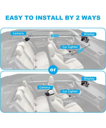1080P Baby Car Camera Monitor | Night Vision | 5 Inch Wide View Safety Rear Facing Mirror | Baby Must-Have for Newborns - Buy Online on GoSupps.com