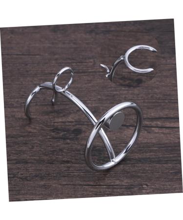 Minkissy 3 STK Razor & Brush Stand Set - Stainless Steel Trimming Brushes for Men | Durable & Stylish Shaving Essentials - Buy Online on GoSupps.com