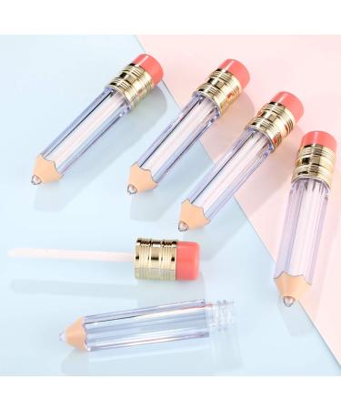 24 Pcs 5ml Empty Lip Gloss Tubes - Refillable Pencil Shaped Containers for DIY Cosmetics | Cute Lip Balm Bottles for Women and Girls - Buy Online on GoSupps.com