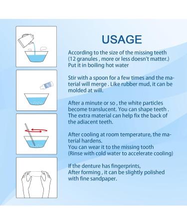 WTTFC Temporary Tooth Repair Pearls - DIY Tooth Filling Material for Missing Teeth | 60g Tooth Repair Set Easy to Use and Heat Conductor - Buy Online on GoSupps.com