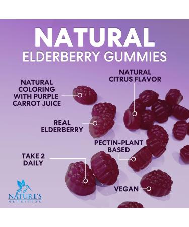 Elderberry Gummies - 3X Strength Black Elderberry Immune Support Gummy with Vitamin C D3 and Zinc for Kids & Adults Immune Health Support Supplement Gummy Black Elder Berry Vitamins - 120 Gummies 120 Count (Pack of 1) - Buy Online on GoSupps.com