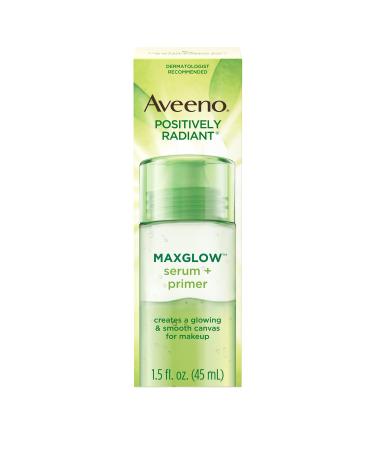 Aveeno Positively Radiant Maxglow Serum + Primer 1.5 Oz (Pack of 2)