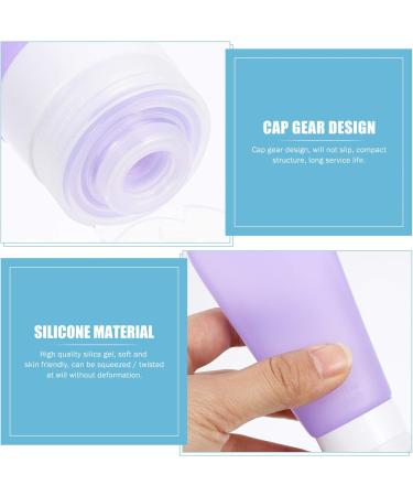 MILISTEN 1 Set 2 Silica Gel Bottle Travel Bottle Toiletry Containers for Travel Liquid Soap Travel Size Toiletries Travel Toiletries Body Wash Lotion Holders Soap Dispenser Purple Filling - Buy Online on GoSupps.com