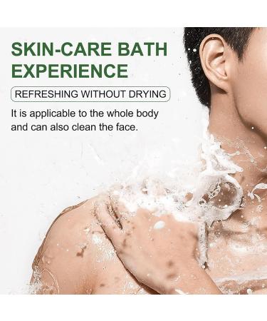 Men's Natural Moisturizing Body Soap Bar - Deep Cleanse and Hydrate Skin - Oil Control and Pore Refinement - 1PCS - Buy Online on GoSupps.com