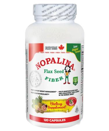 Nopalina Flax Seed Fiber 120 Capsules