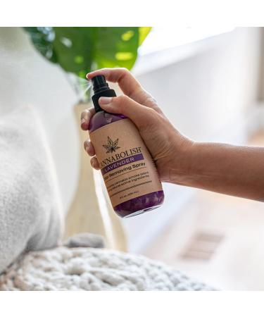 Cannabolish Lavender Smoke Odor Eliminator Spray and Air Freshener 8 fl. oz Natural Ingredients - Buy Online on GoSupps.com