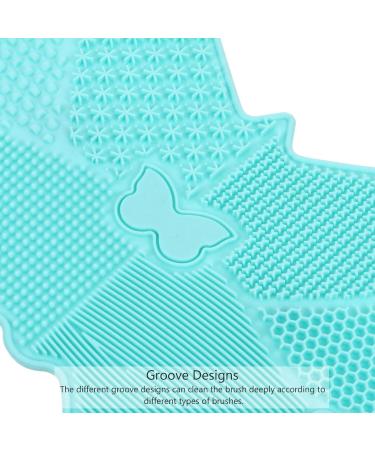 1pc Silicone Scrub Pad Eco-Friendly Makeup Applicator & Cleaning Tool | 23x17cm Green Perfect for Beauty Kits & Cosmetic Care - Buy Online on GoSupps.com