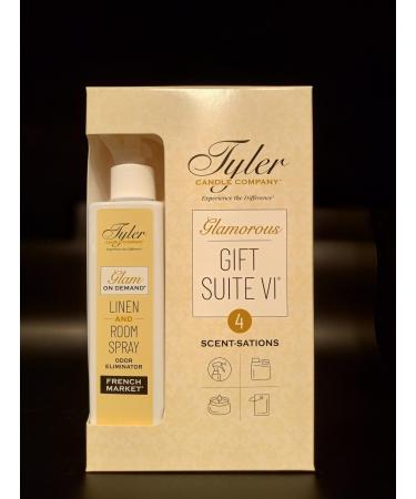 Tyler Candle Company - French Market Glamorous Gift Suite VI - (On Demand Room Spary Glamorous Wash Jar Candle Autoglam)