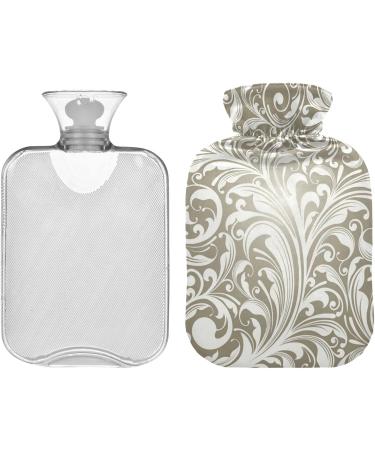 Naanle Paisley Flower Hot Water Bottle - 2L for Back Pain Relief Hand/Foot Warmer & Cold Therapy - International Shipping Available - Buy Online on GoSupps.com