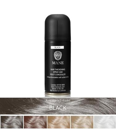 MANE Hair Thickening Fiber Spray (100 ml Black) 3.38 Fl Oz (Pack of 1) Black - Buy Online on GoSupps.com