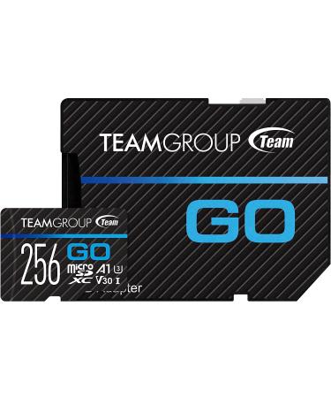 TEAMGROUP GO Card 256GB Micro SDXC UHS-I U3 V30 - High Speed Flash Memory Card for GoPro, Drone, Action Cameras, Nintendo Switch - Ideal for Outdoor Sports & 4K Shooting - Buy Online on GoSupps.com