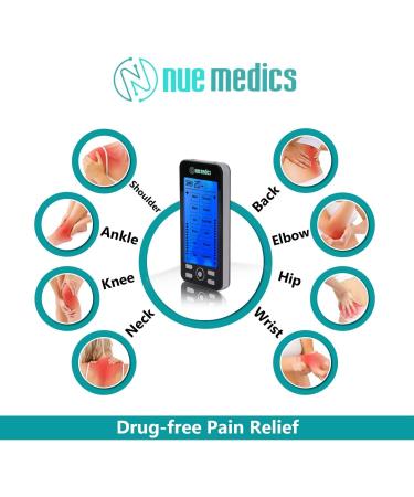 Tens Unit Machine Pulse Massager - 24 Modes Muscle Stimulator with Rechargeable Battery and 10 Pads - Buy Online on GoSupps.com