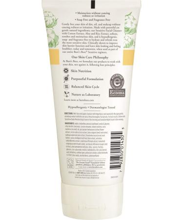Burt's Bees Sensitive Skin Face Cleanser 6 Oz - Gentle Facial Cleansing for Delicate Skin - Buy Online on GoSupps.com