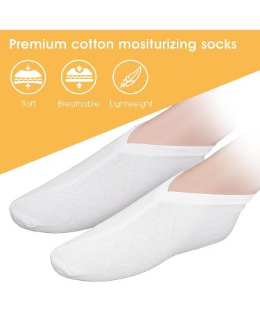 WLLHYF 3 Pairs Moisturizing Socks for Dry Feet - Overnight Spa Socks for Women - Lotion Infused Moisture Enhancing Socks - Buy Online on GoSupps.com