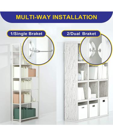 Furniture Anchors (10 Pack) 2022 Upgraded Furniture Straps for Baby Proofing  Secure 400 Pound Furniture Prevent Falling Anti Tip Earthquake Straps for Child Safety - Buy Online on GoSupps.com