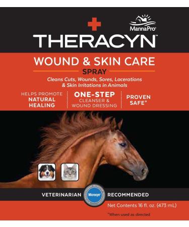Theracyn Wound & Skin Care | 16 oz Cleanser & Dressing | Fast Healing Formula - Buy Online on GoSupps.com