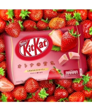 Japanese Mini KitKat Strawberry Milk - Delicious Treat from Japan - Buy Online on GoSupps.com