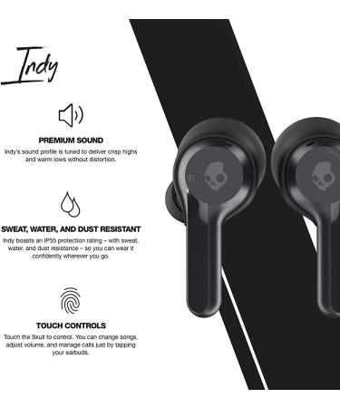 Skullcandy Indy True Wireless Earbuds - Black | Premium Sound & Comfort - Buy Online on GoSupps.com