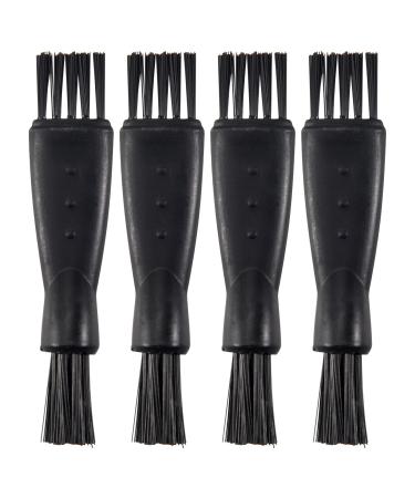 Crcyphne 4Pieces Double-Sided Trimmer Shaver Cleaning Brush Clipper Cleaner Brush Clipper Cleaning Brush for Men