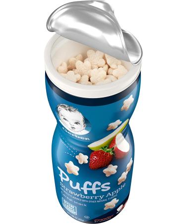 Gerber Puffs Cereal Snack Variety Pack - Apple Cinnamon, Blueberry, Strawberry Apple - 1.48 oz Each (Pack of 3) - Buy Online on GoSupps.com