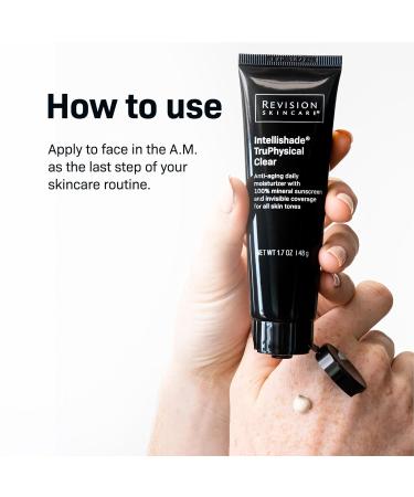 Revision Skincare Intellishade | 5-in-1 Anti-Aging Tinted Moisturizer SPF 45 - Hydrate Protect & Conceal | 1.7oz TruPhysical Clear - Buy Online on GoSupps.com