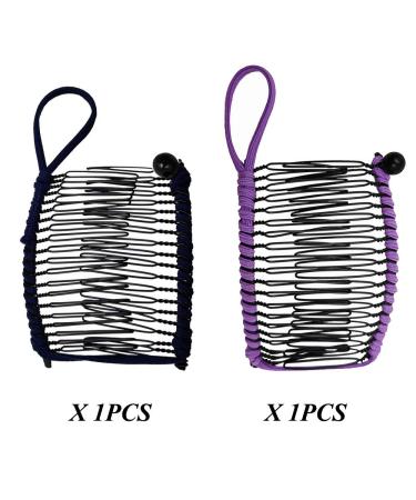 Buy Gativs 4-Pack Banana Hair Clips | Stretchy 20-Tooth Ponytail Holders for Curly Hair | Premium Hair Accessories - Buy Online on GoSupps.com