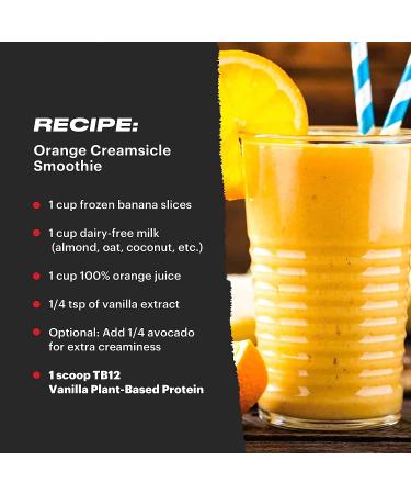 TB12 Plant Based Protein Powder - 24g Vegan Pea Protein, Low Sugar, Non-GMO, Keto & Paleo Friendly, Vanilla Flavor - 18 Servings (1.26lbs) - Buy Online on GoSupps.com