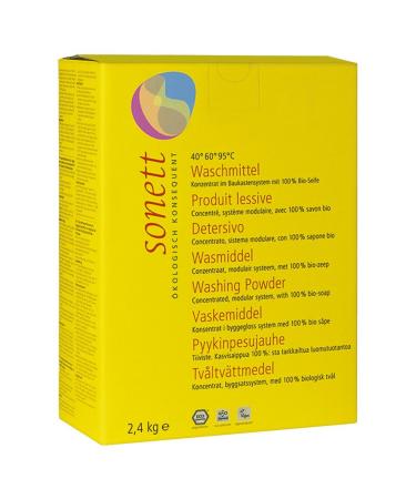 Sonett Detergent Powder Concentrate 40-95C (6 x 2.40 kg) 2.4 kg (Pack of 6) Single