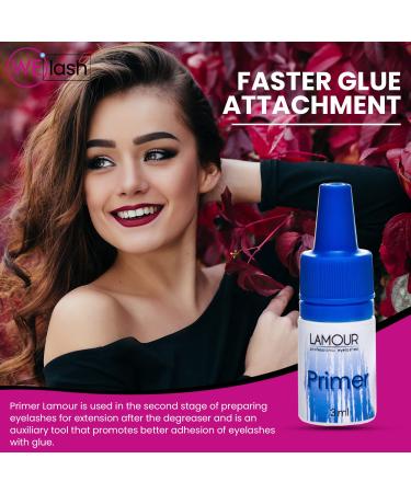 Eyelash Extension Kit - 3-in-1 Cleanser & Pre-Treatment | Lamour Lash Primer & Extension Cream Remover for Long-Lasting Eyelashes - Buy Online on GoSupps.com
