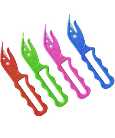 Hair Elastic Band Cutter Rubber Hair Tie Remover Easy to Remove Disposable Rubber Band Tool (4 pcs)