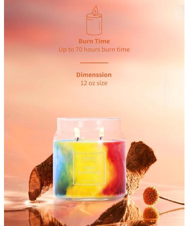 Rose Candle - 2 Wick Soy Wax 80-Hour Burn Time Extra Strong Scent | Aromatherapy Gifts for Women - Rose & Amber Musk 12oz - Buy Online on GoSupps.com