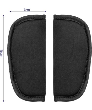 HAOSEA Baby Stroller Car Seat Strap Covers - 2 Piece Soft Belt Cushion for Newborns, Infants & Kids (Black) - Buy Online on GoSupps.com