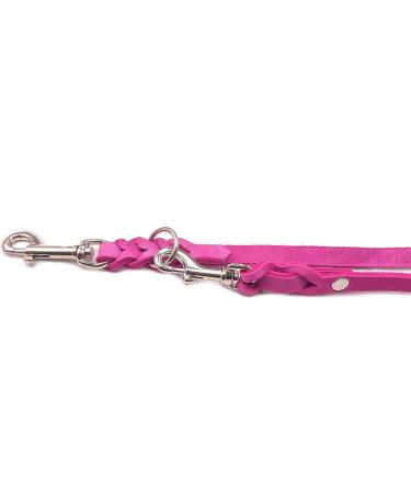 Adjustable Dog Liner for Small & Large Dogs - 2.40m Pink Double Linen Leash - Buy Online on GoSupps.com