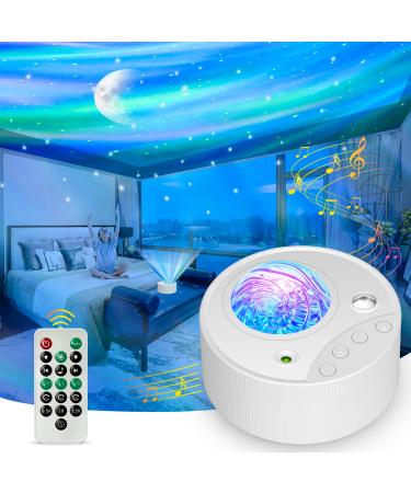 ibell LED Star Projector Night Light 3 in 1 Aurora Galaxy Projector Sensory Lights Galaxy Light Projector for Bedroom with White Noise & Timer & Remote Control for Kids Adults Gifts Party Room Decor