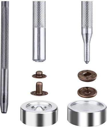 100 Set 12.5mm Snap Fasteners Leather Buttons Kit with Fixing Tools - Press Studs Set - Buy Online on GoSupps.com