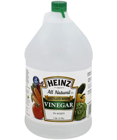 Heinz All Natural Distilled White Vinegar 5% Acidity 1 Gallon Jug (Pack of 2) | By The Cup Swivel Spoons - Buy Online on GoSupps.com