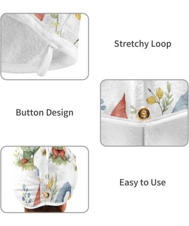 Super Absorbent Dwarf Hair Towel 2 Pack - Quick Dry Hair Turbans for Women & Girls | Perfect Hair Drying Solution - Buy Online on GoSupps.com