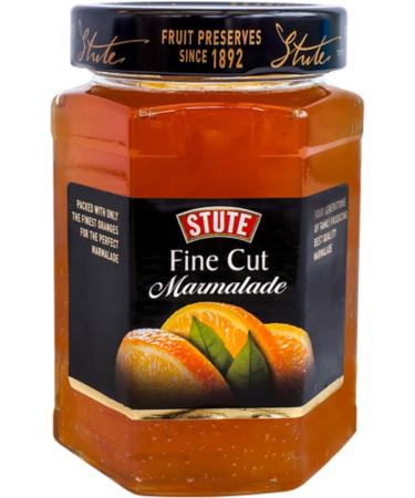 Stute Fruit Marmalade Duo - 2 Jars x 340g - Fine Cut and Thick Cut Varieties - Breakfast Spread Assortment - Pure Fruit Flavours - Buy Online on GoSupps.com