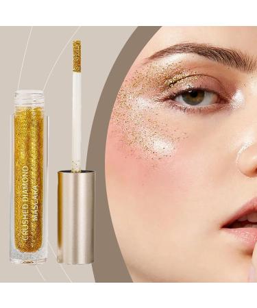 Glitter mascara sparkly mascara glittery waterproof color mascara volumizing glitter mascara for women and girls - Buy Online on GoSupps.com