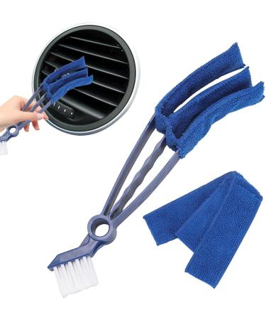 Shakven Blind Cleaner Duster Tool Crevice Cleaning Brush Double Head with 1 Removable Sleeve Crevice Brush Washable Window Cleaner Tool Reusable Crevice Cleaning Tool for Vertical Blinds Car Sapphire - Buy Online on GoSupps.com