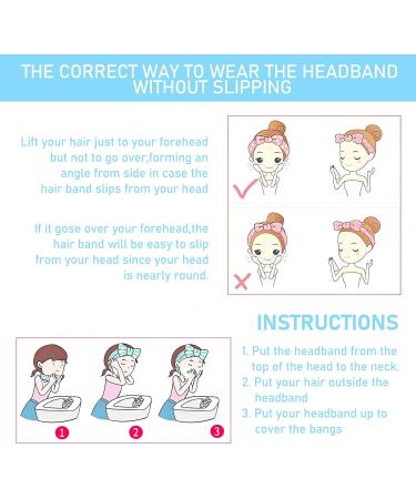Sibba 1 Piece Spa Headband For Washing Face Wash Makeup Sports Shower Wide Hair Band Headpiece Puffy Fuzzy Fluffy Cloth Head Hairband Wristband Facial Beauty Wrap Women Girls (White) - Buy Online on GoSupps.com