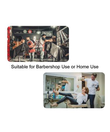 Professional Barber Capes for Men - Waterproof Hair Cutting Cape with Metal Snap Closure - Large 63 x 56 Black & Gold Salon Cape - Buy Online on GoSupps.com