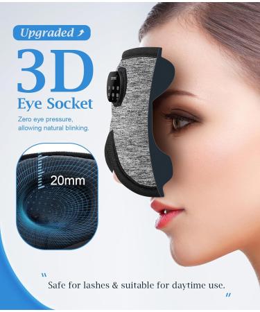 Bluetooth Sleep Headphones & White Noise Sleep Mask | 3D Eye Mask with 38 Soothing Sounds | 16hrs Playtime | Light Blocking | Auto-Off Timer | Best Sleep Accessory - Buy Online on GoSupps.com