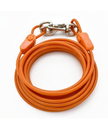 7.6 m long design cable for dogs- strong safe and durable dog tensioning straps for each breed up to 113 kg- weather and wear-resistant aircraft cable for the outdoor area 250 lb / 25 ft