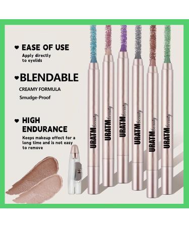 Buy Purple Violet Eyeshadow Stick | Waterproof Long-Lasting Creamy Eye Brightener & Highlighter Pencil - Smooth Shimmer Makeup - Buy Online on GoSupps.com