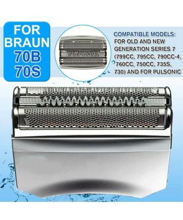 Electric Razor Replacement Head for Braun Series 70S - Compatible Foil & Cutter Cassette for Series 7 Shavers (720 750CC 760CC 765CC 790CC 797 - Buy Online on GoSupps.com