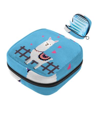 Javenproeqt portable ladies' binding bags menstrual cup pocket female menstrual pads bags for teenage girls tampons for the first period cute blue