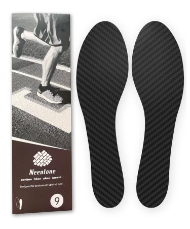 Carbon Fiber Insole 270mm Men's Size 9 / Women's 10 Carbon Fiber Shoe Inserts for Man Woman Basketball Football Hiking Sports Insole Orthotic Shoe Stiffener Insert for Hallux Rigidus Mortons Toe 270mm Men's 9 Women's 10